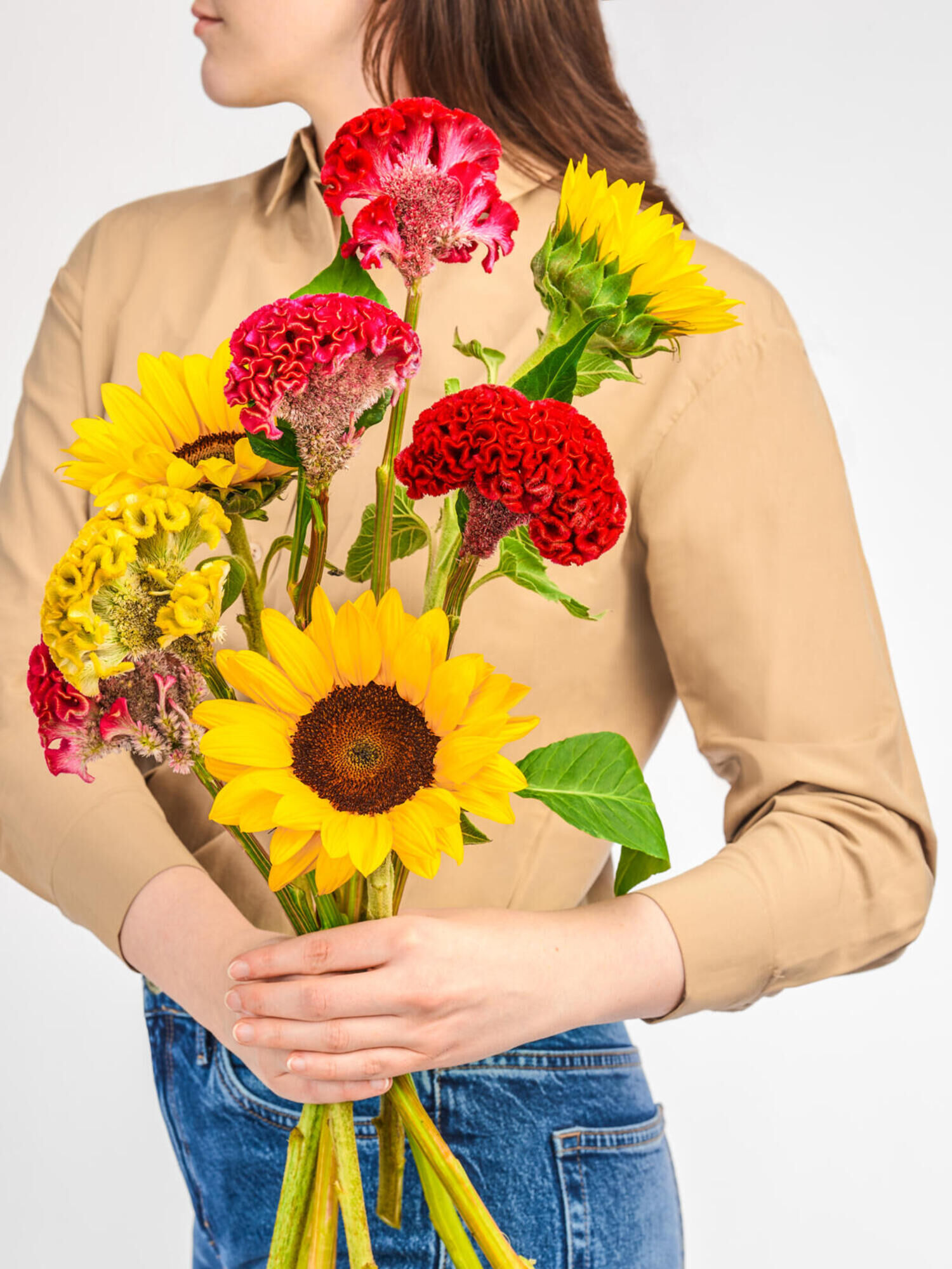 Sunflower &amp; Celosia